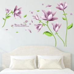 墙贴纸贴画装饰品防水壁纸背景墙纸自粘花朵花卉客厅卧室温馨床头