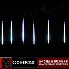 30CM8只迷你套装LED流星灯管彩灯户外防水装饰灯 街道亮化 包邮