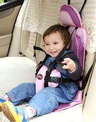 便携式车载坐椅简易婴儿宝宝儿童固定座椅0-3- 4-12岁汽车坐垫