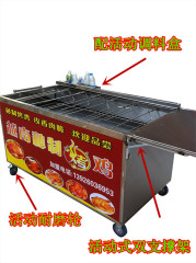 合成电器新品 越南餐饮车子烧烤烘焙用具木炭烤鸡炉烤鸡翅烧烤车