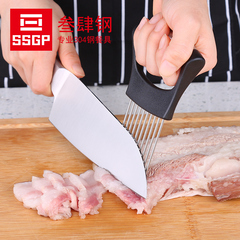 304不锈钢插肉针器牛排松肉器嫩肉针断筋刀切菜保护器切片固定器