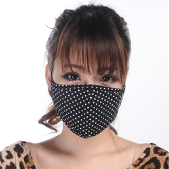 哈雷 冬季保暖口罩 防雾霾口罩 时尚波点口罩 防二手烟防病菌口罩