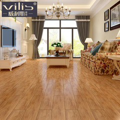 威利斯瓷砖 木纹砖 客厅卧室地板砖 仿木纹防滑瓷砖 檀香红木