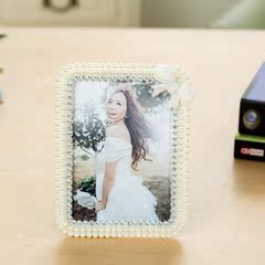 相框6寸7寸10寸欧式蝴蝶珍珠摆台影楼婚纱时尚生活照片