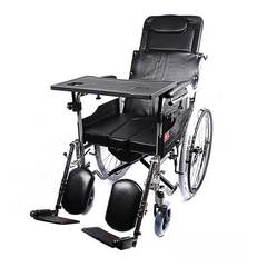 鱼跃轮椅H009B 折叠轻便手动轮椅 带坐便老年人残疾人半躺轮椅车