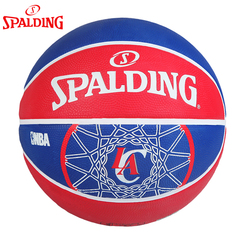 包顺丰斯伯丁篮球正品NBA快船球队队徽7号橡胶篮球水泥地耐磨防滑