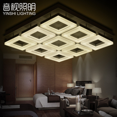 音视 亚克力客厅灯LED吸顶灯长方形创意大气现代简约主卧室温馨灯