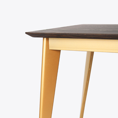 胡桃木色日式饭桌北欧餐桌长方形宜家现代简约餐桌椅组合桌子家具