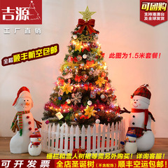 吉源2016新品创意加密圣诞节150cm圣诞树装饰套餐1.5米特价包邮