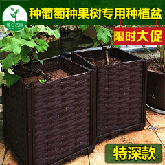 种植箱长方形 特深阳台种菜盆 大型花盆槽架 种果树蔷薇葡萄 特价