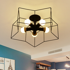 创意简约五角星灯饰个性LED卧室书房吸顶灯儿童灯餐厅客厅灯