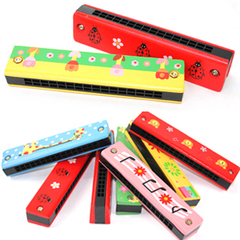 奥尔夫乐器 16孔儿童口琴木制 吹奏音乐玩具0-1-2-3岁幼儿园包邮