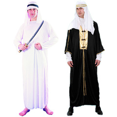 万圣节服装 阿拉伯成人男cos化妆舞会中东迪拜酋长土豪阿联酋衣服