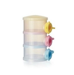 小鸡卡迪 便携式三层奶粉盒 婴儿奶粉格 奶粉分装盒[KD3167]