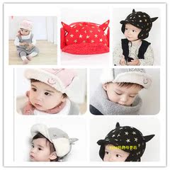 冬季宝宝帽子毛绒加厚保暖护耳帽婴儿雷锋帽儿童冬季保暖帽子