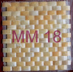 天然 米黄玉石材马赛克拼图 电视背景墙马赛克MM18