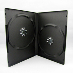 优质特价 黑色光盘盒 双碟 dvd盒CD盒 可插封面刻录光盘盒 DVD黑