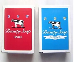 日本直邮 COW牛牌 牛奶保湿沐浴皂 香皂 青箱/赤箱 2种肥皂可选