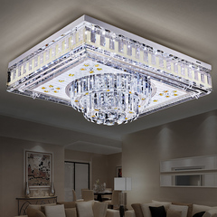LED吸顶灯具客厅灯长方形水晶灯现代简约大气奢华卧室餐厅吊灯饰 
