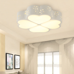 IMSER 主卧室灯简约现代创意led吸顶灯粉蓝白色铁艺个性婚房灯具