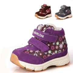 沙麦龙机能鞋学步鞋男童女童鞋软底防滑加绒加厚秋冬款棉鞋DHS043