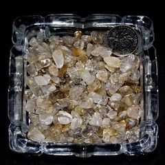 正品天然发晶水晶碎石/碎水晶枕头鱼缸石花盆石装饰石水晶石批发