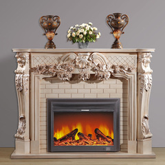 包邮 2米超大尺寸 欧式壁炉 美式壁炉白色/深色可选 雕花实木壁炉