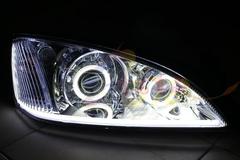 福特蒙迪欧04-07款大灯总成 /双光透镜天使眼改装泪眼HID氙气灯