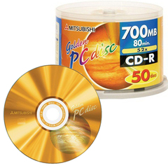 正品台产三菱木星车载车用音乐CD-R刻录盘空白光盘数据光碟片50片