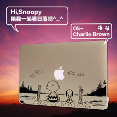 SkinAT MacBook Pro/Air贴纸苹果电脑保护膜外壳整面透明保护彩贴