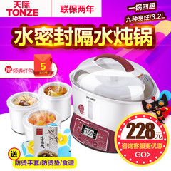 Tonze/天际 GSD-B32E隔水电炖锅白瓷燕窝炖盅一锅四胆煲汤全自动