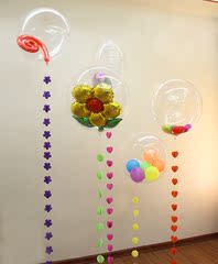 24寸圆形防氧化不起雾气球婚礼宝宝生日派对拍照气球透明波波中球