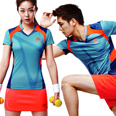 2016新款羽毛球服套装 男女运动服短裤羽毛球上衣网球服速干透气
