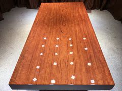 原木实木巴花大板餐桌办公桌会议桌现货192-93-9.5