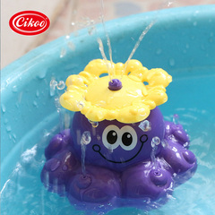 1-3岁宝宝洗澡水上玩具婴儿戏水海星电动喷水鲸鱼小孩玩水八爪鱼