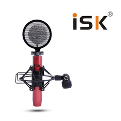 ISK P33小蜻蜓电容麦克风 电脑k歌录音专业手机直播播吧声卡麦克