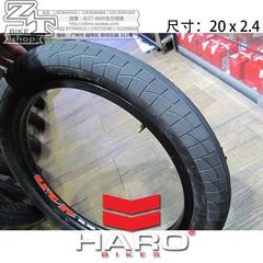 原装特价HARO bmx20寸外胎 65psi 小轮车 20*2.4宽胎全黑 包邮