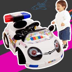 琪俊儿童电动车 可坐脚踏驱动无线遥控童车收纳盒 带音乐mp3接口