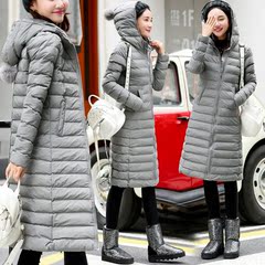 大款棉服女款中长款2016新款冬装大版韩版超长过膝袄子棉衣服外套