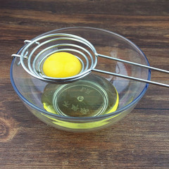 不锈钢加长蛋清分离器鸡蛋过滤器分蛋器厨房烘焙蛋黄蛋白分离工具