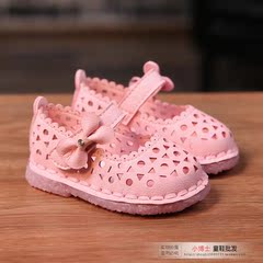 女童凉鞋2016夏新款公主鞋儿童宝宝小童鞋婴儿软底包头鞋0-1-2岁