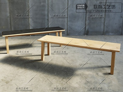 北欧纯实木长条凳 凳子客厅板凳长凳长餐椅 简约现代设计师家具