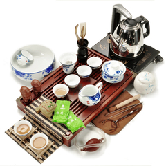 茶盘茶具套装特价 家用办公泡茶陶瓷茶具整套四合一电磁炉套装
