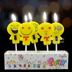 韩版小黄人 生日蜡烛儿童周岁生日派对布置 蛋糕小蜡烛装饰用品
