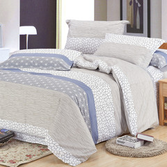 纯棉素色斜纹印花床单可配被套枕套床笠加厚全棉布床上用品四季用