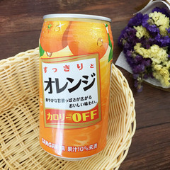 日本原装进口 桑戈利亚 橘子汁饮料 350ml 罐装饮品  5716