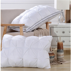 新款扭花羽丝绒枕全棉立体枕芯枕头保健枕五星级舒适单人枕芯
