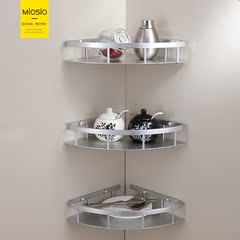 MIOSIO 实心加厚太空铝厨房置物架 浴室置物架 转角架 铝板置物架