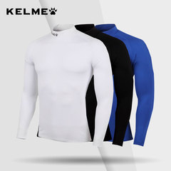 KELME卡尔美男士童款秋冬足球跑步运动加绒加厚长袖紧身衣K15Z732