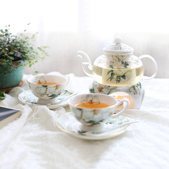 那些时光陶瓷玻璃花茶壶耐热水果茶壶茶杯加厚花茶具套装下午茶壶